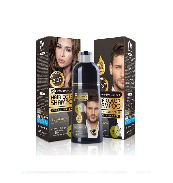 Dark brown hair dye shampoo
