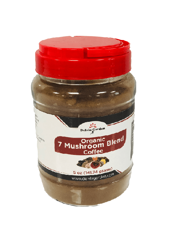 7 Mushroom Coffee Blend Organic Mushroom Coffee Alternative, 5 oz of Instant Mushroom Coffee; Premium Mushroom Coffee Alternative for Energy, Cleansing, Anti-aging and Healthy Immune - Image 1