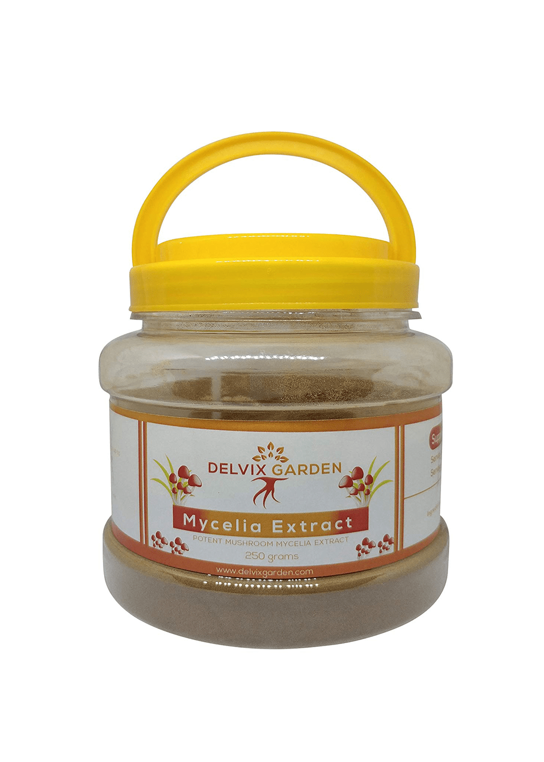 Mushroom Mycelium Powder, 250 Grams, Non-GMO, Vegan, Gluten-free Mushroom Mycelium Extract - Image 1