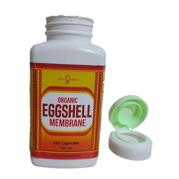Organic Eggshell Membrane Powder Supplement, 120 Capsules - Image 1