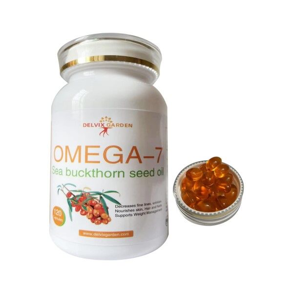 120 Omega 7 Sea Buckthorn Oil Capsules - Image 1